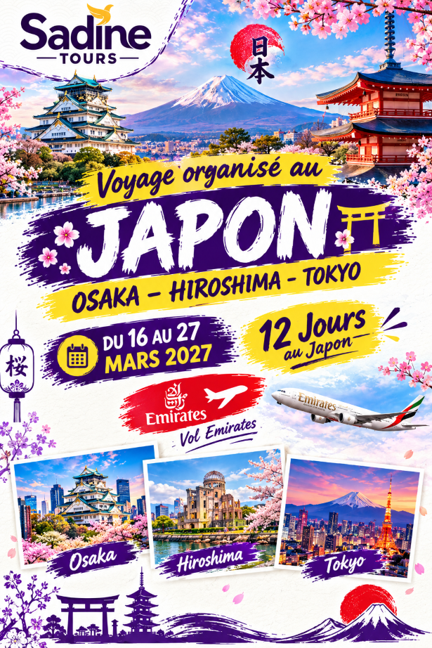 Voyage organisé au Japon